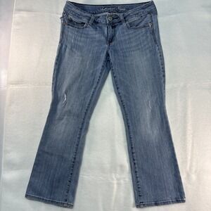 American‎ Eagle Vintage Flare Distressed Jeans Size 6 Regular